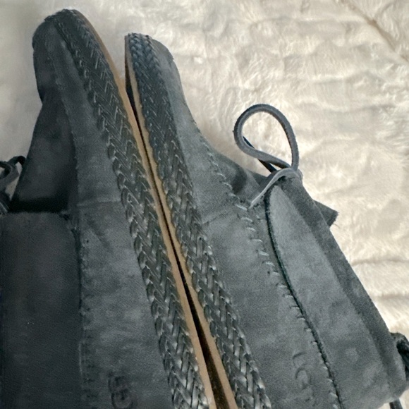 Uggs Woodlyn Moc Gray Suede Slip On Gray Moccasin Women’s 8 New w/o box - Picture 8 of 10